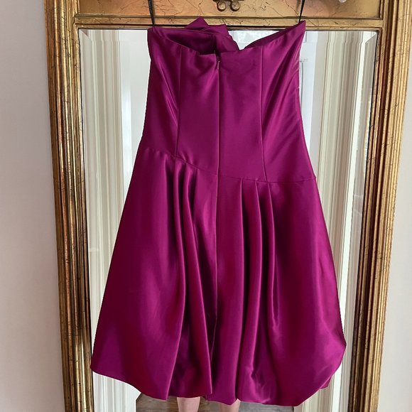 Jessica McClintock Magenta Party Dress for Teens/Pre-Teens - Picture 2 of 3